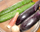 簡単！茄子と胡瓜の茗荷漬け作り方1写真
