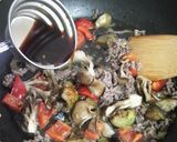 マーボー茄子風 あんかけ焼きそば作り方5写真