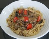 マーボー茄子風 あんかけ焼きそば作り方7写真