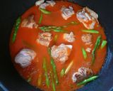 ＊野菜ジュースDEチキンとアスパラ煮＊作り方5写真
