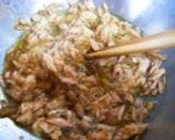 つゆで「大根とツナ＆なめ茸の和風パスタ」作り方2写真