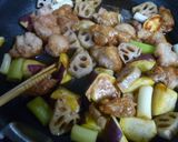 男子が喜ぶ♪さつま芋と鶏肉の煮物作り方9写真