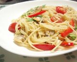 いろどり野菜とあさりの酒蒸し作り方12写真
