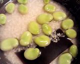 空豆のおこわ　～ちりめん山椒のせ～作り方1写真