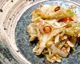 白菜の芯の辛味和え作り方8写真