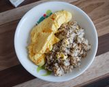 不器用挽肉炒飯オムライス作り方4写真