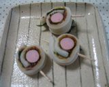 お弁当に✿ちくわのクルクル作り方5写真