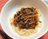ニラと筍がたっぷり♡ジャージャー麺作り方4写真