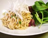 簡単！あえるだけ！粒マスタードパスタ作り方5写真