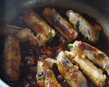 豚肉のいんげん海苔巻き 梅照焼き作り方3写真