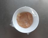 鶏むね肉のさっぱり梅だれ素麺。作り方2写真