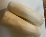 豚肉と長芋の梅風味炒め作り方1写真
