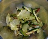 ゆず胡椒でさっぱり！夏野菜ゴーヤサラダ作り方4写真