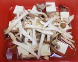 シリコンスチーマーで豆腐とキノコあんかけ作り方1写真