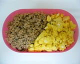 簡単に作るお弁当☆ふわ玉肉そぼろ弁当作り方5写真