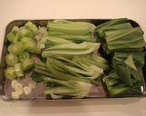 青梗菜と長ねぎの中華炒め作り方1写真