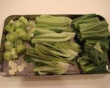 青梗菜と長ねぎの中華炒め作り方1写真