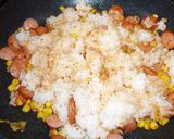 簡単キムチチャーハン　チーズ入り作り方2写真