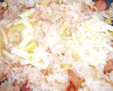 簡単キムチチャーハン　チーズ入り作り方3写真