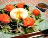 野菜ジュースでパンサンスー風お花畑サラダ作り方6写真