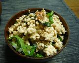 梅とかつおでほっこり。鶏そぼろ作り方4写真