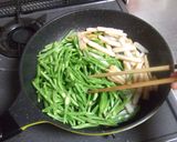 懐かしい母の味❤ささぎとひら天の炒め物作り方4写真