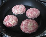 もっちりハンバーグのタルタルアボガド添え作り方4写真