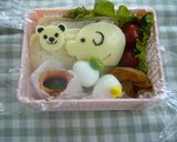 ＊キャラ弁＊スライスチーズで動物園作り方3写真