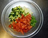胸肉の蒸し鶏☆サルサ風夏野菜ソース作り方4写真
