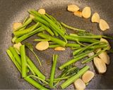 空芯菜のガーリックあんかけ作り方3写真