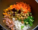 ペンネと野菜のトマトスープ作り方1写真