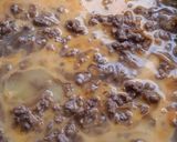 節約☆豚粗挽きひき肉とたまごのそぼろ丼作り方3写真