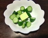 無限きゅうりのホットバター醤油❀　鰹節まみれ🥒作り方2写真