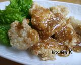 甘辛ごま酢あん♪の鶏ムネ唐揚げ作り方6写真