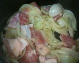 鶏を酒蒸してカルボナーラ的ソースをかけた作り方2写真