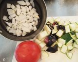 一日分の野菜でラタトゥイュ風カレー作り方1写真