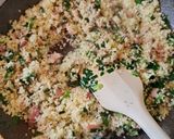 ニラとベーコンのバタークスクス作り方5写真