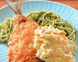 山ウドの葉ジェノベーゼでスパゲティ♪作り方8写真