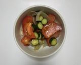 トマトときゅうりのサラダ作り方3写真