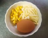 簡単☆混ぜコーンのとろとろ卵作り方1写真