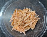 子供に◎人参と紫蘇のもっちりバター焼き作り方2写真