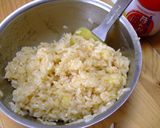 Y ☆TKG~(焼き玉子かけご飯）～作り方1写真