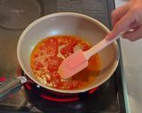 海老とほうれん草のトマトクリームパスタ♪作り方5写真