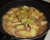 こっくり新じゃがと豚肉の甜麺醤煮作り方3写真