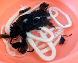 きのこと塩いかのわさびマヨサラダ作り方1写真