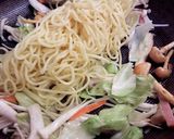 きのこキャベツのポン酢であっさり焼きそば作り方4写真