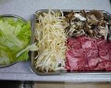 もやしとレタスの牛肉炒めカレー風味作り方1写真
