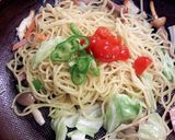 きのこキャベツのポン酢であっさり焼きそば作り方5写真