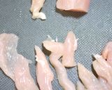 鶏肉と梅で.和風チンジャオロース作り方1写真
