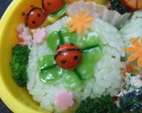 てんとう虫キャラ弁作り方1写真